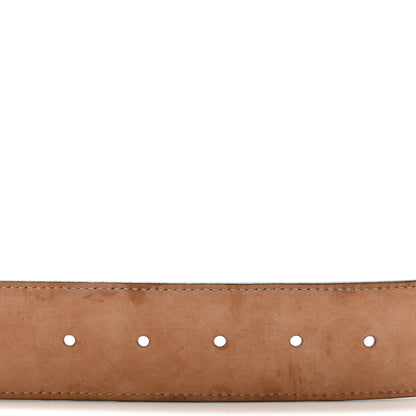 Gucci GG Supreme Monogram Selleria Calfskin Interlocking G 40mm Belt 80 32 Beige Ebony Cocoa 7 of 7