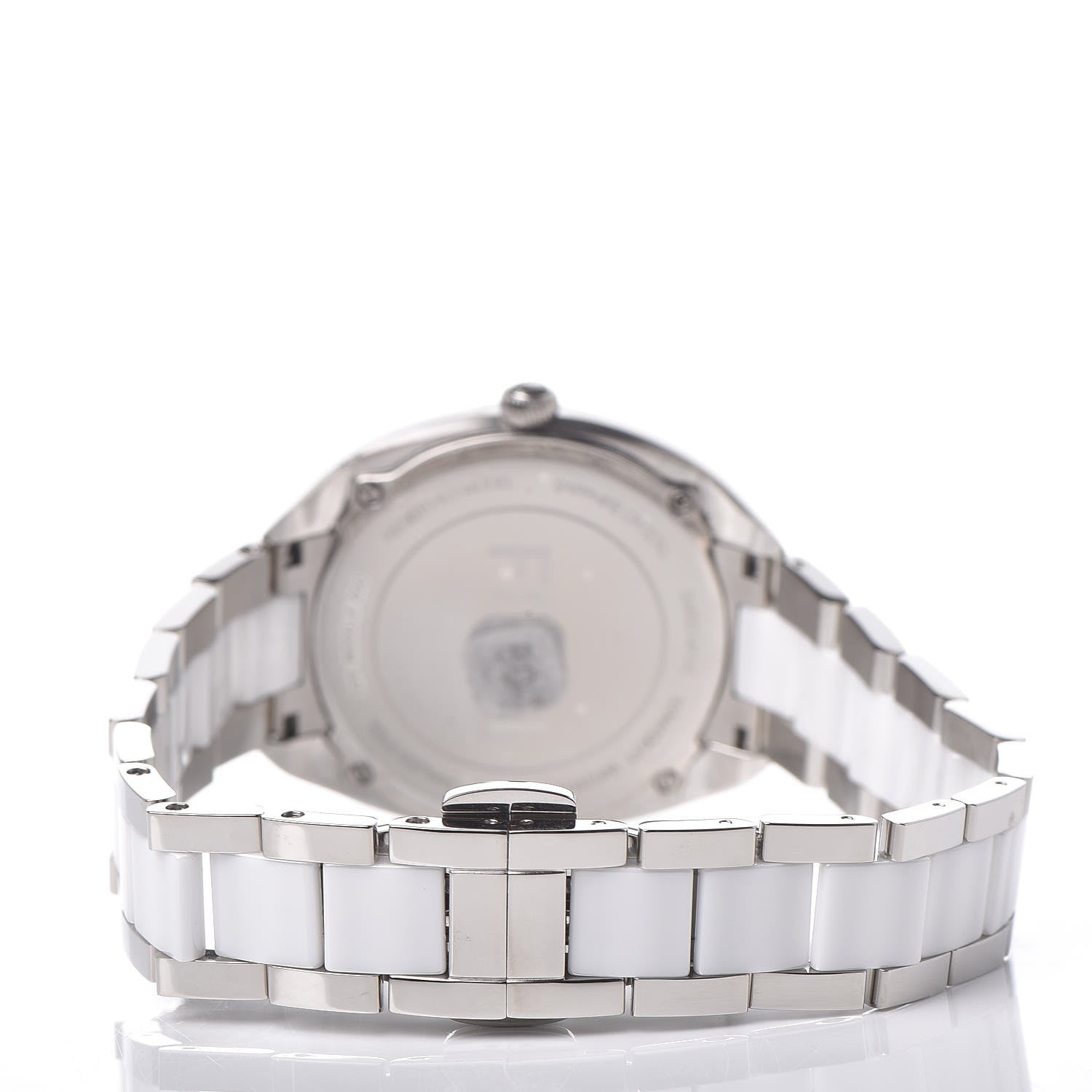 Fendi Stainless Steel Ceramic Diamond 34mm Momento Bugs Quartz Watch Blue 4 of 7