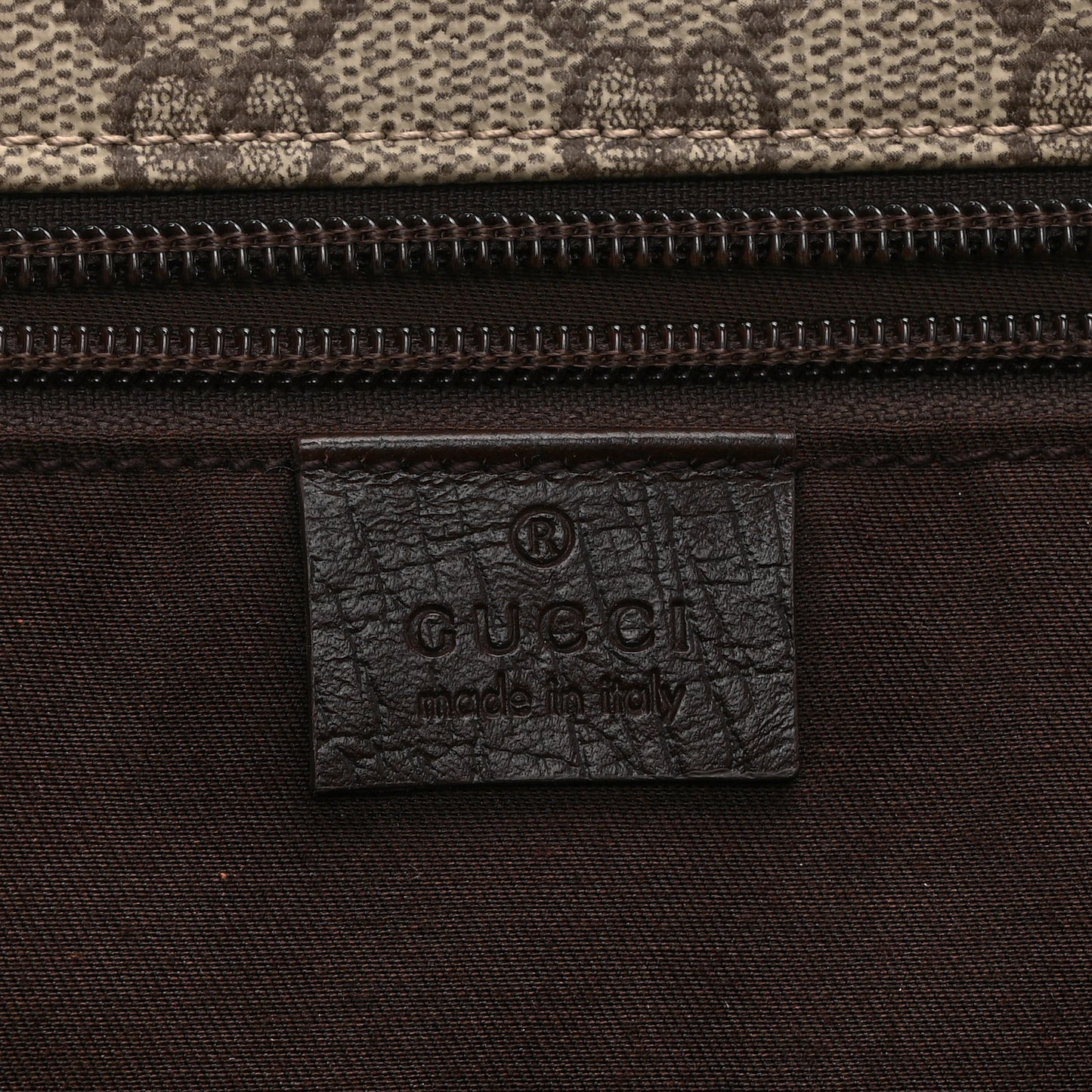 GG Plus Monogram Web Large Flap Messenger Bag Beige Dark Brown