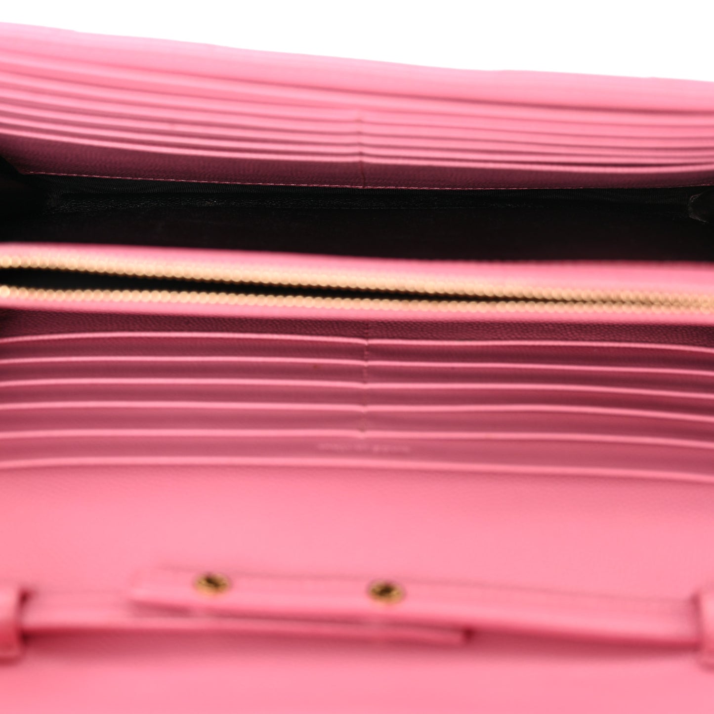 Grain De Poudre Matelasse Chevron Monogram Chain Wallet Indian Pink