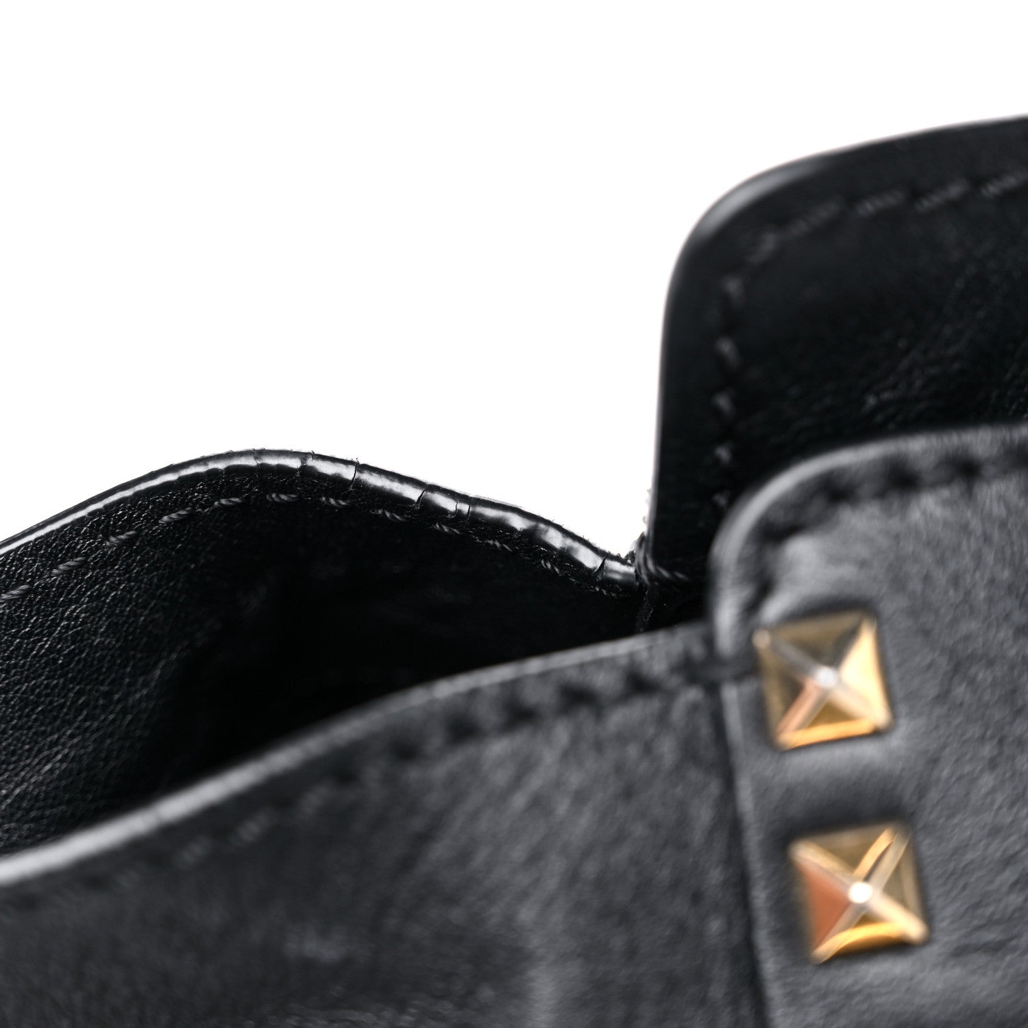 Valentino Garavani Vitello Medium Rockstud Tote Black 20 of 24
