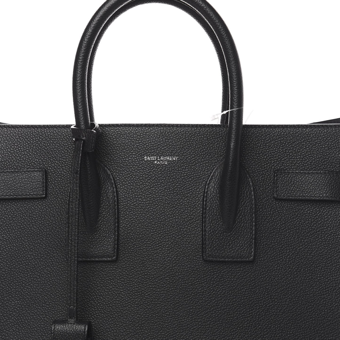 Grained Calfskin Small Sac De Jour Black