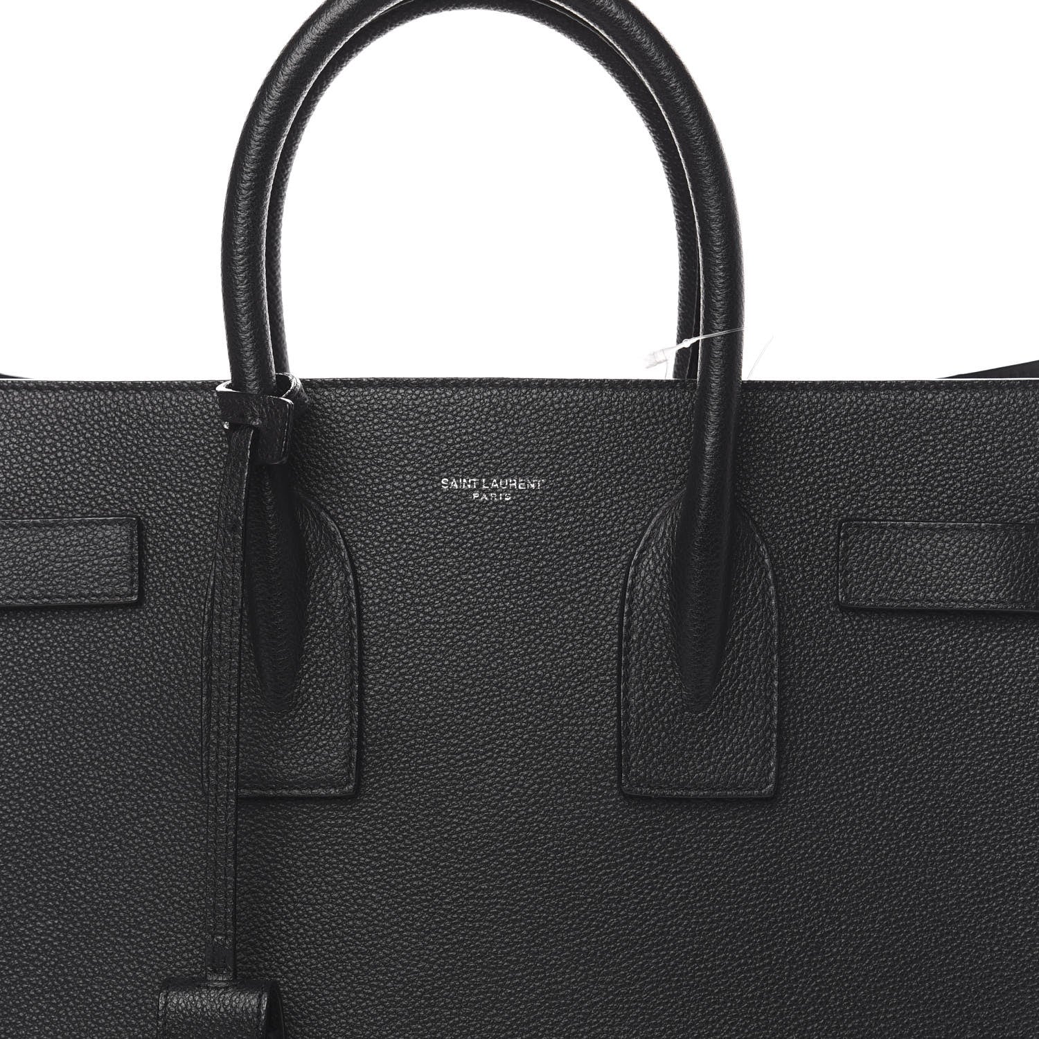 Saint Laurent Grained Calfskin Small Sac De Jour Black 6 of 8