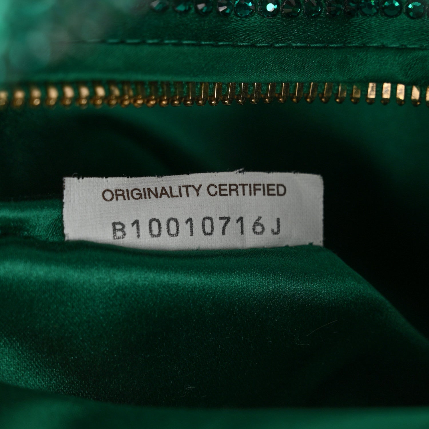 Bottega Veneta Crystal Embellished Satin Mini Hotfix Jodie Emerald 7 of 10