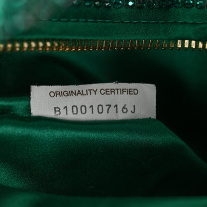 Bottega Veneta Crystal Embellished Satin Mini Hotfix Jodie Emerald 7 of 10