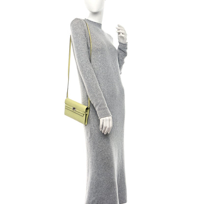 Hermes Chevre Mysore Kelly Wallet To Go Jaune Bourgeon 2 of 9