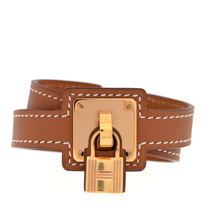 Hermes Swift O'Kelly Double Tour Bracelet T2 Gold 1 of 6