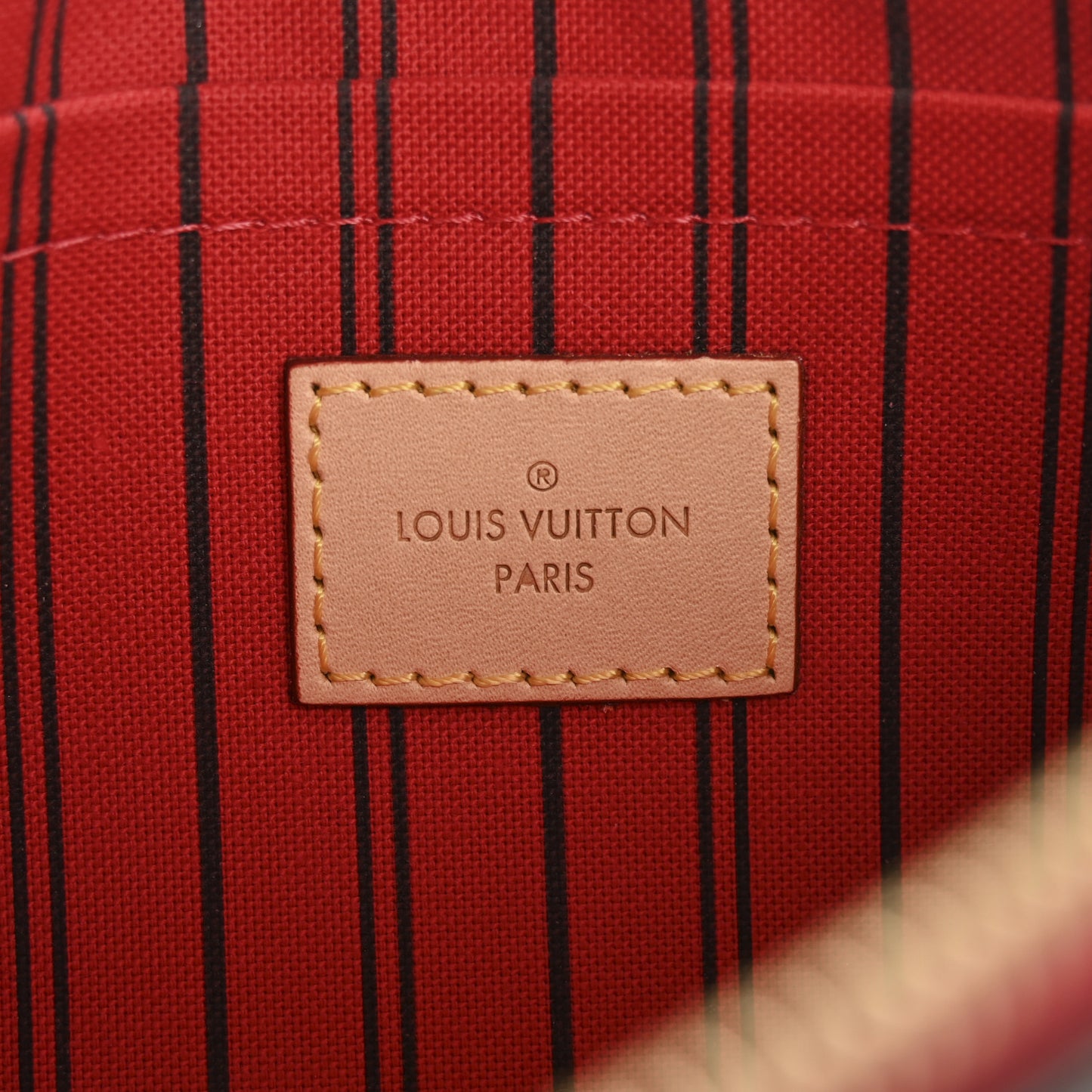 Monogram Neverfull MM GM Pochette Cherry