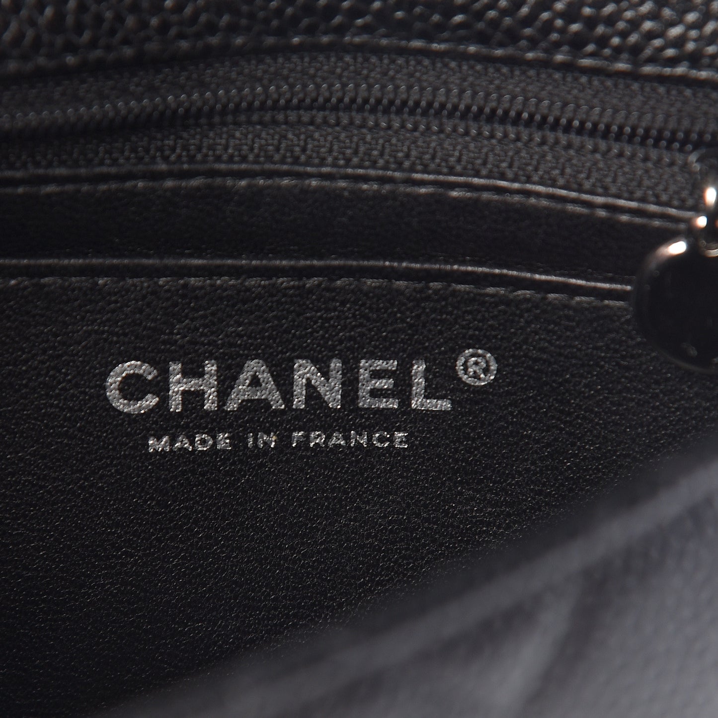 Caviar Quilted Mini Square Flap Black