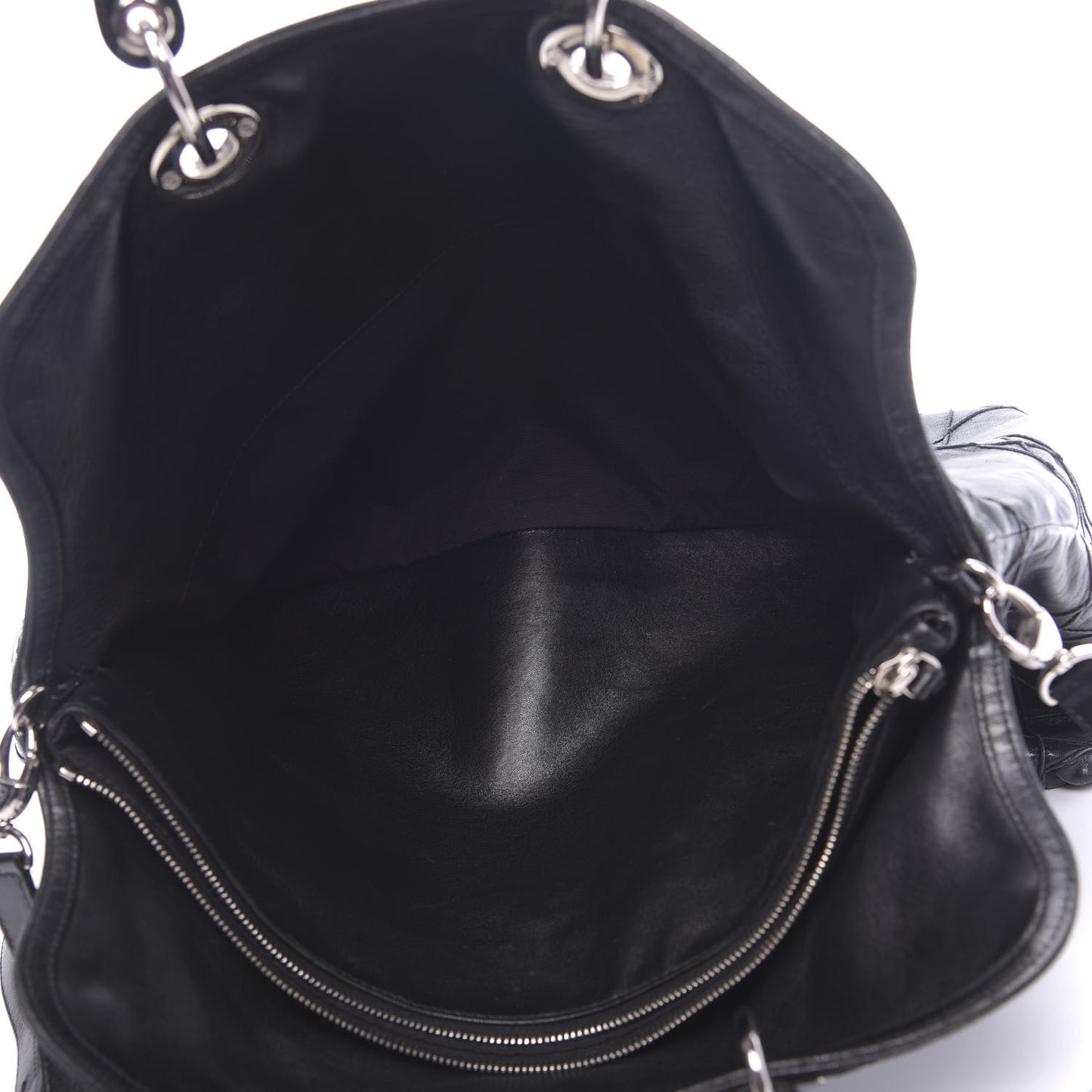 Lambskin Cannage Large Granville Tote Black