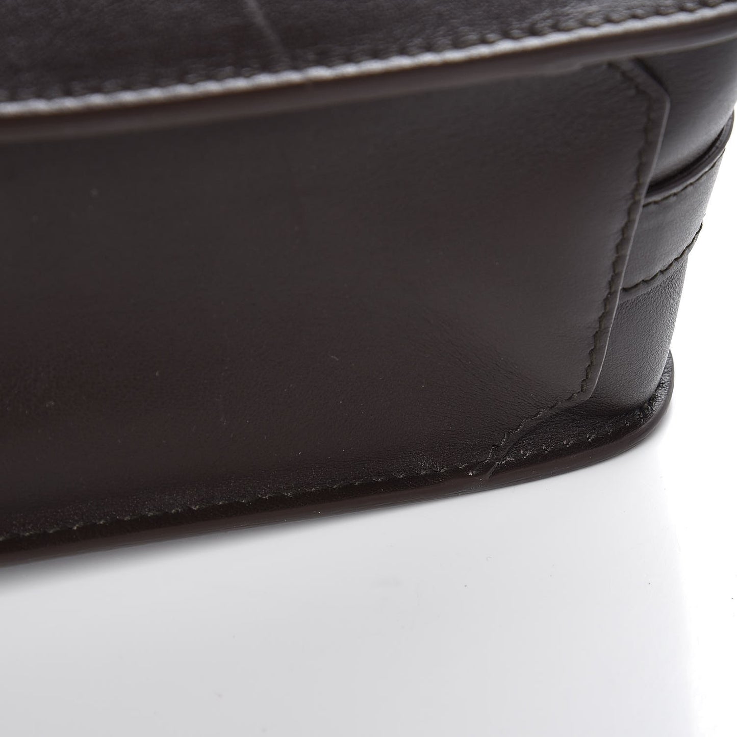 Smooth Calfskin Mini PS11 Classic Shoulder Bag Mogano