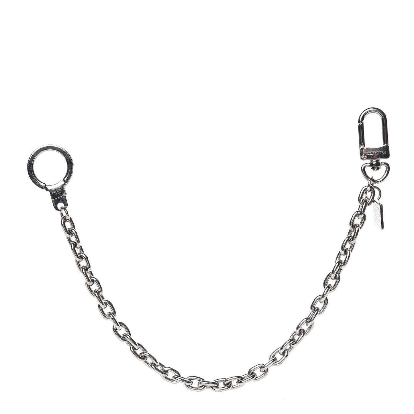 XL Pochette Extender Key Ring Chain Silver