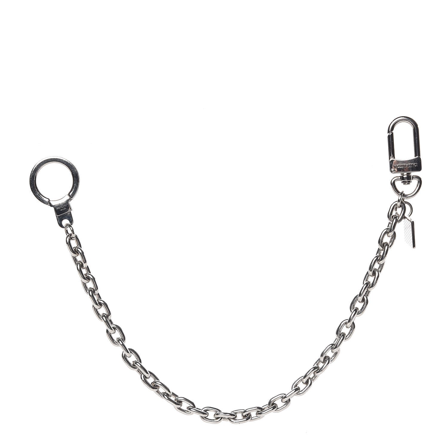 Louis Vuitton XL Pochette Extender Key Ring Chain Silver 1 of 6