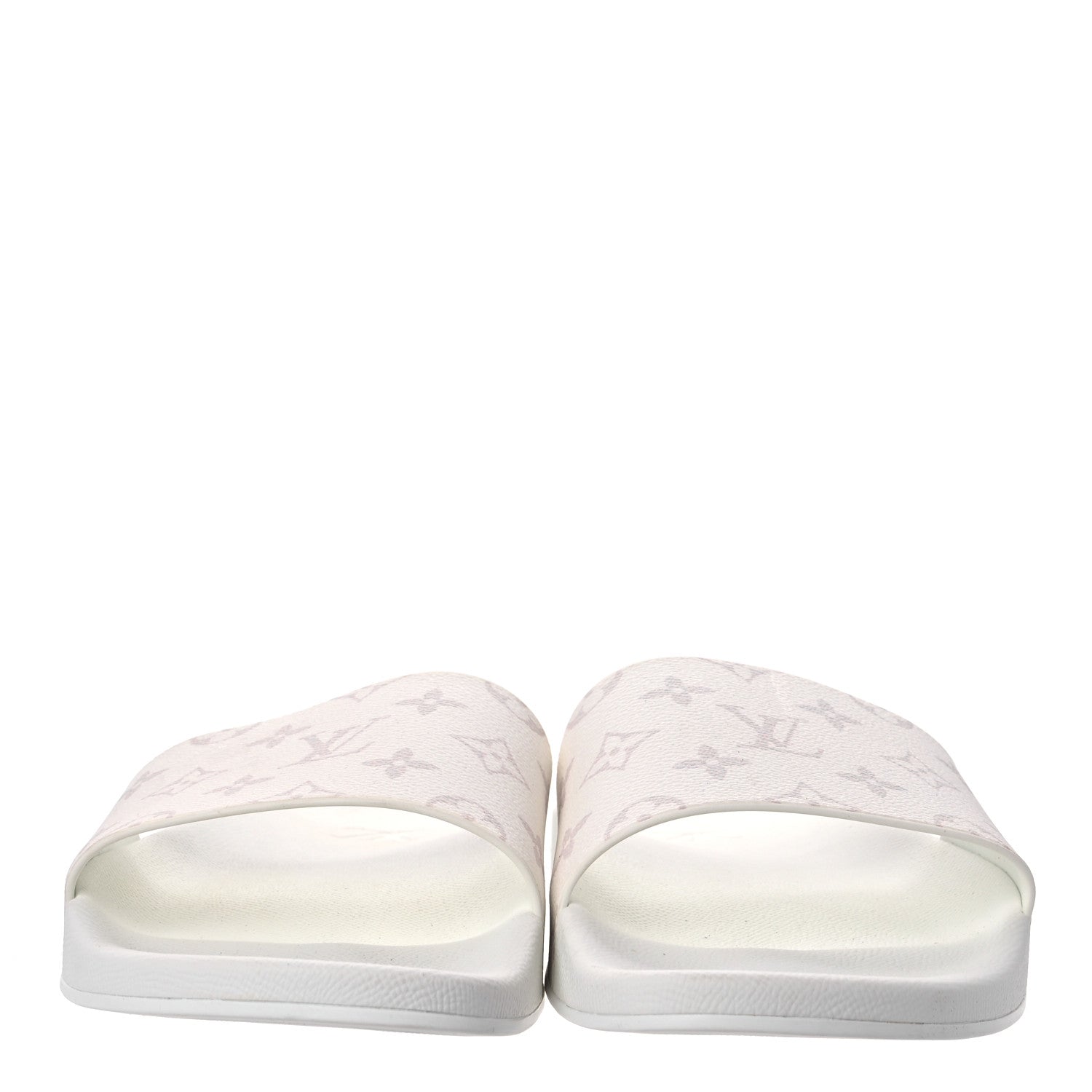 Louis Vuitton Rubber Monogram Mens Waterfront Mules 11 White 2 of 9