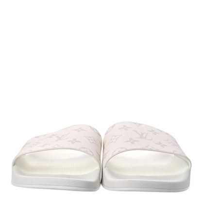 Louis Vuitton Rubber Monogram Mens Waterfront Mules 11 White 2 of 9