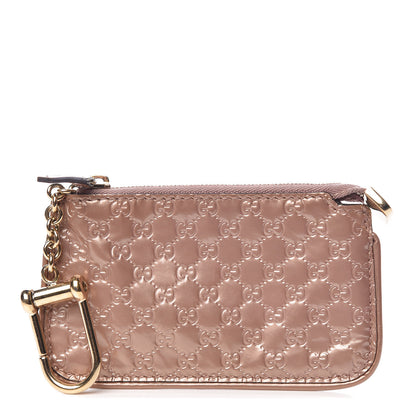 Gucci Shine Guccissima Key Case Dark Cipria 1 of 7