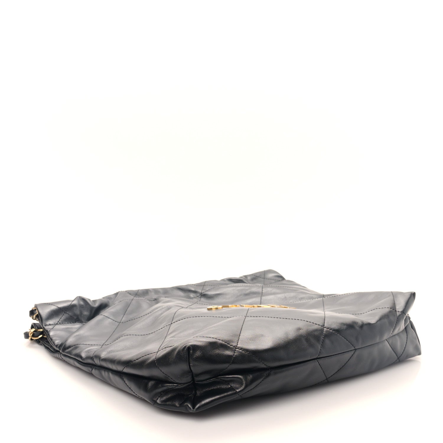 Chanel Shiny Calfskin Quilted Small Chanel 22 Black 5 of 10