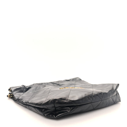 Chanel Shiny Calfskin Quilted Small Chanel 22 Black 5 of 10