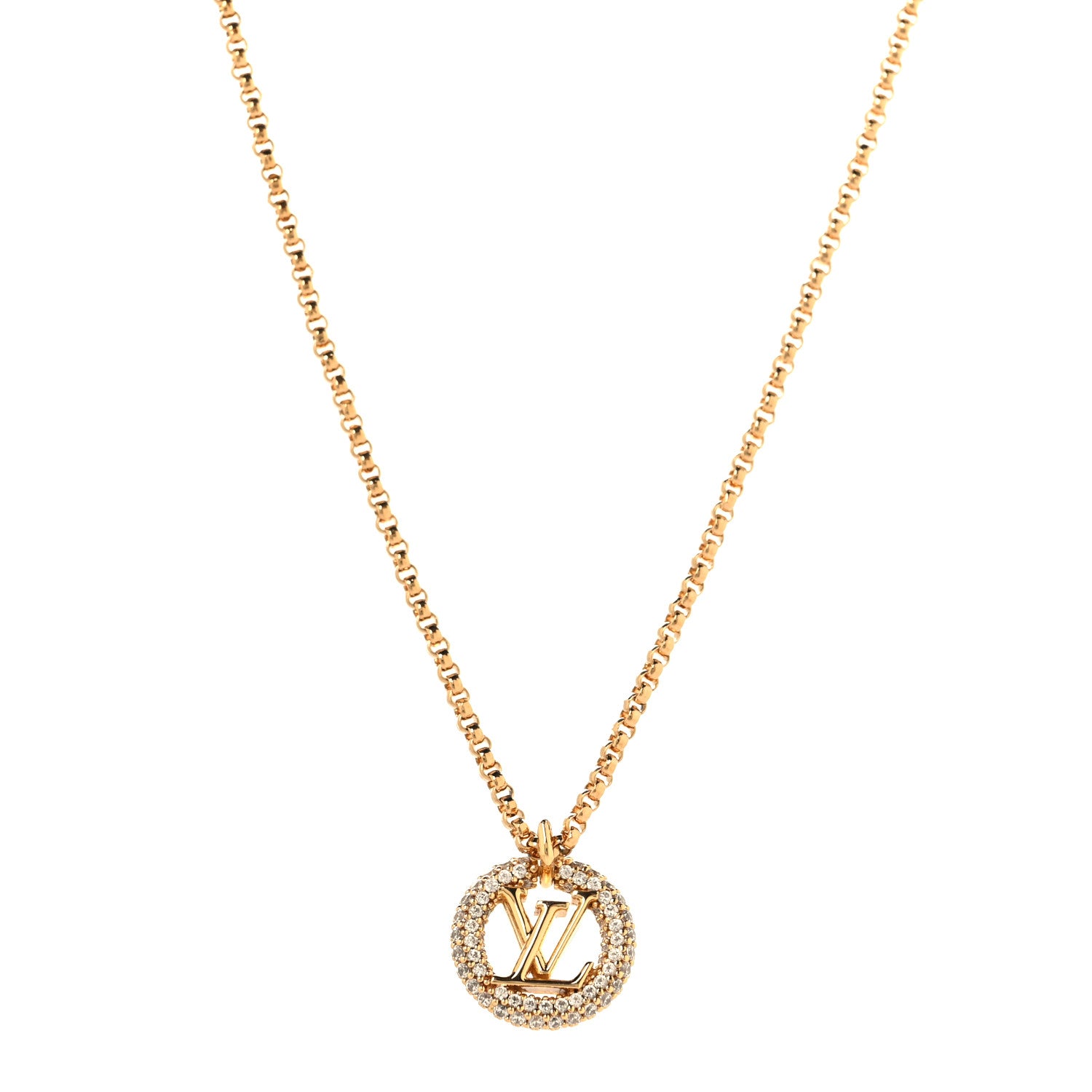 Louis Vuitton Metal Crystal Louise By Night Necklace 1 of 6