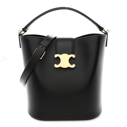 Celine Smooth Calfskin Triomphe Medium Louise Bag Black 1 of 10