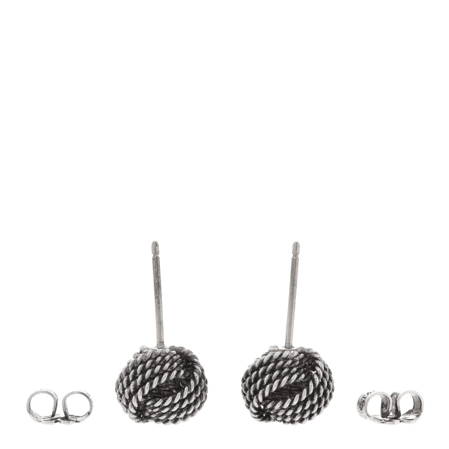 Sterling Silver Twist Knot Earrings