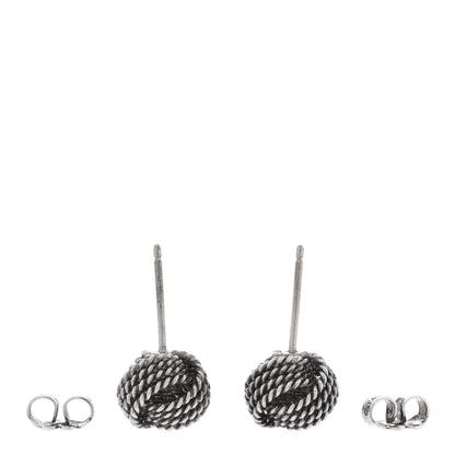 Tiffany Sterling Silver Twist Knot Earrings 3 of 7