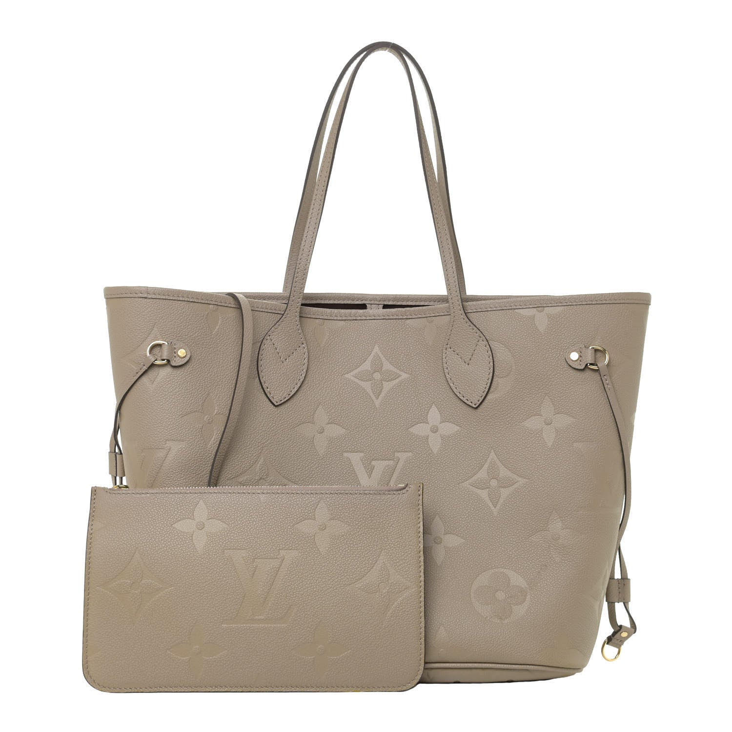 Louis Vuitton Empreinte Monogram Giant Neverfull MM Tourterelle 1 of 11