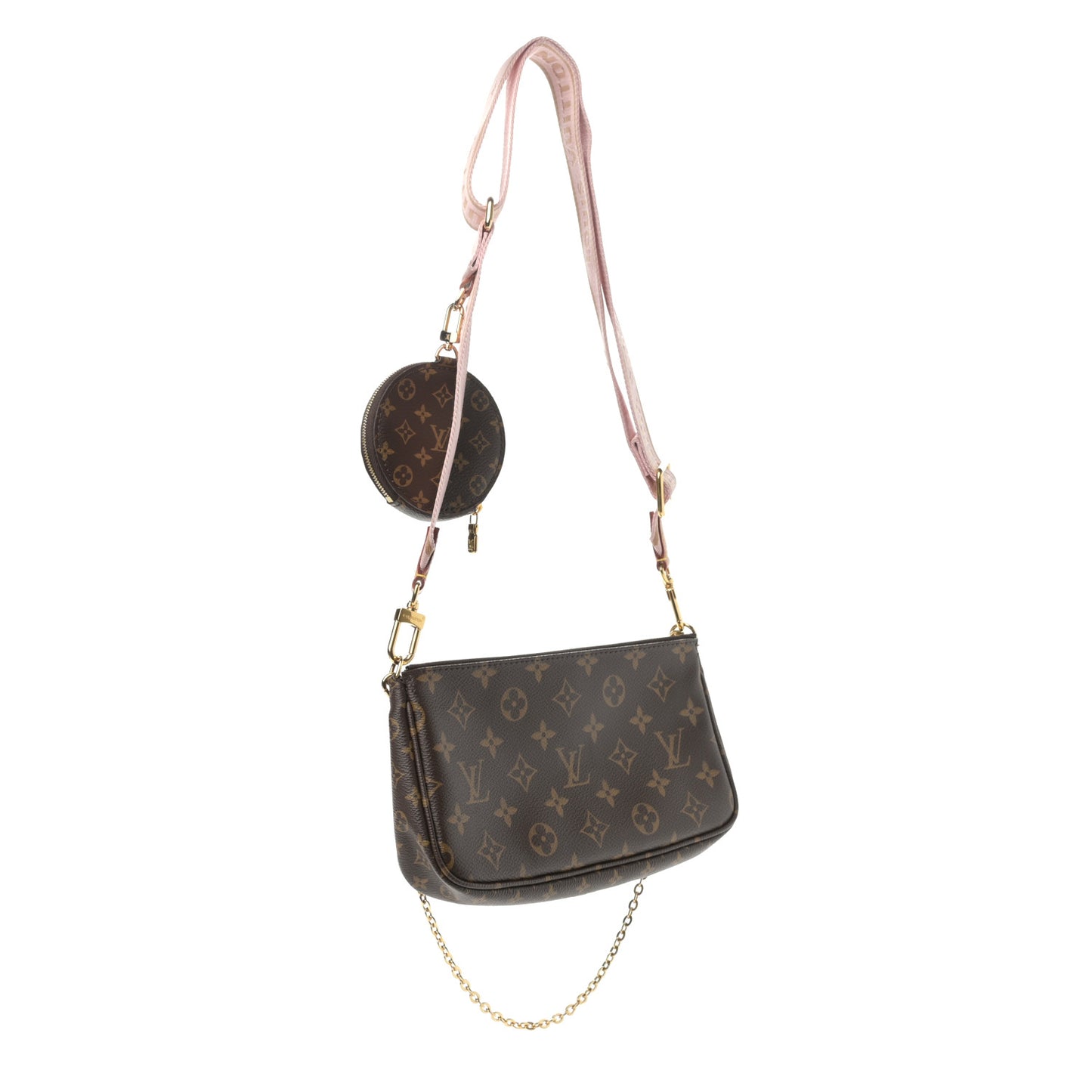 Monogram Multi Pochette Accessories Rose Clair