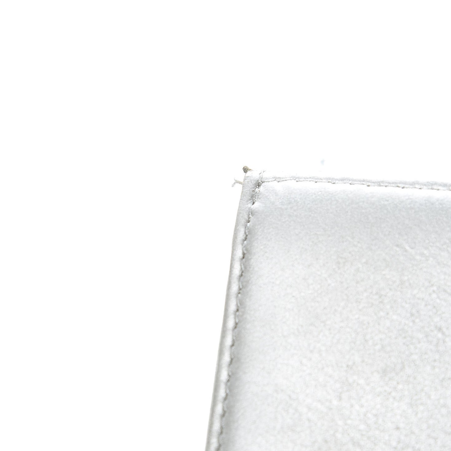 Lambskin Large CC Flap Wallet Silver