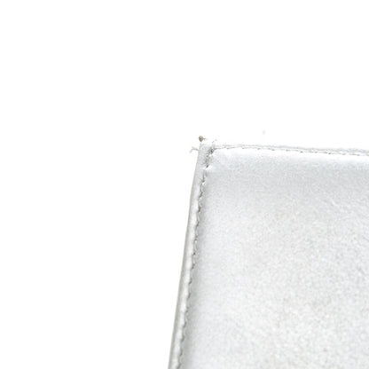 Chanel Lambskin Large CC Flap Wallet Silver 9 of 22