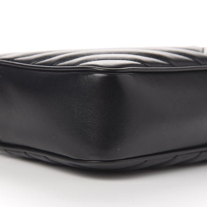 Saint Laurent Calfskin Matelasse Monogram Lou Camera Bag Black 9 of 12
