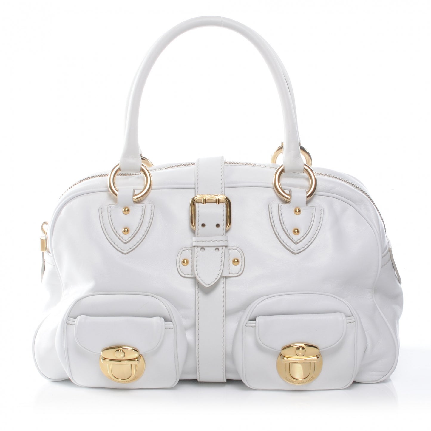 Leather Lola Satchel Ivory