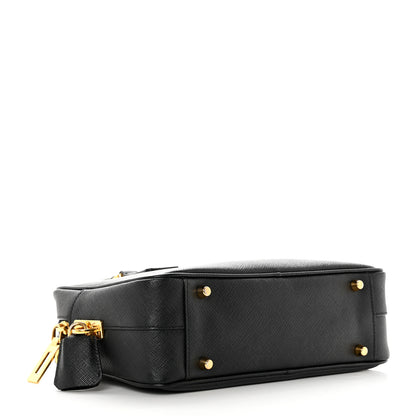 Prada Saffiano Lux Bauletto Black 3 of 7