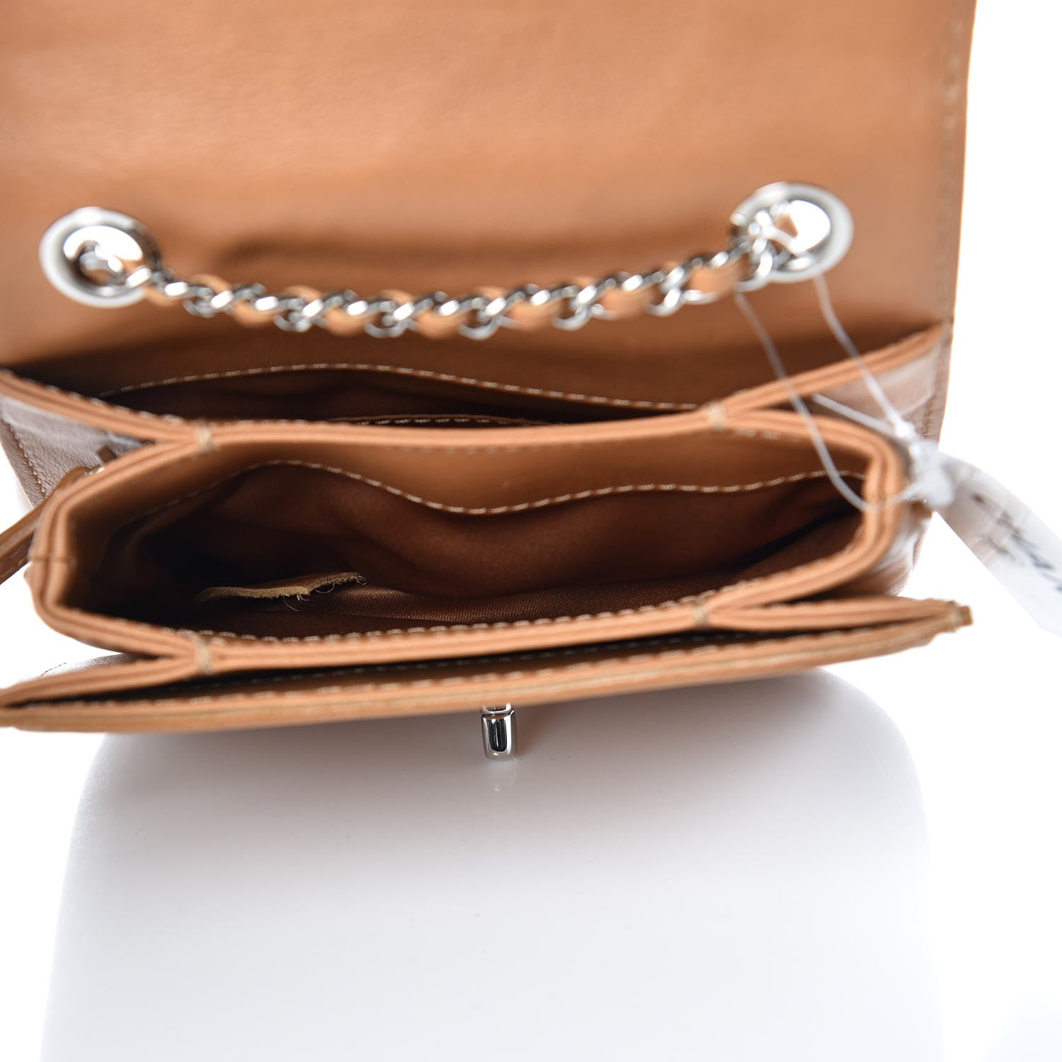 Chanel Calfskin Mini Crossbody Flap Camel 5 of 8