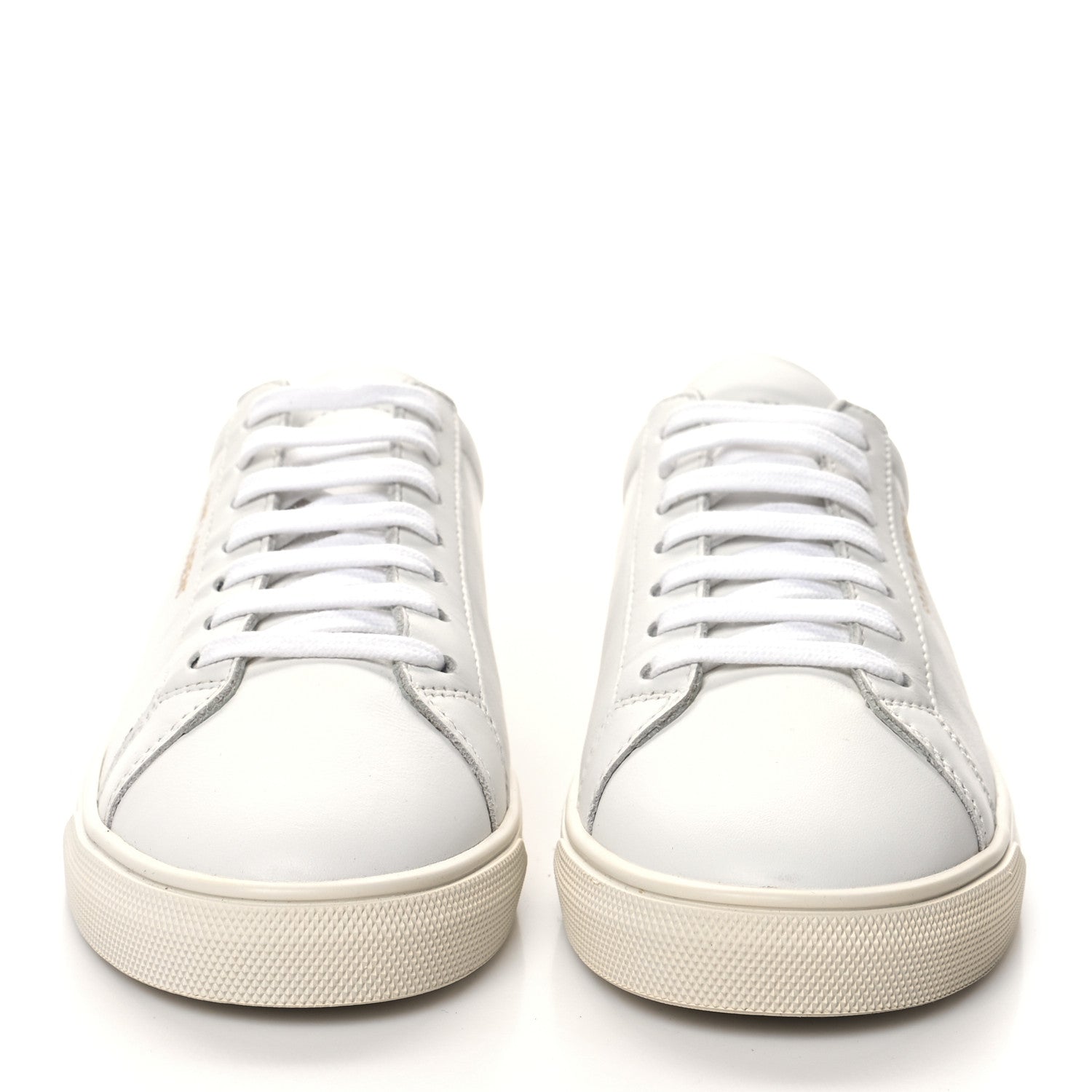 Saint Laurent Calfskin Andy Low Top Sneakers 36.5 Blanc Optique 2 of 9