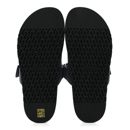 Hermes Suede Goatskin Mens Chypre Sandals 43.5 Bleu Celeste 5 of 9