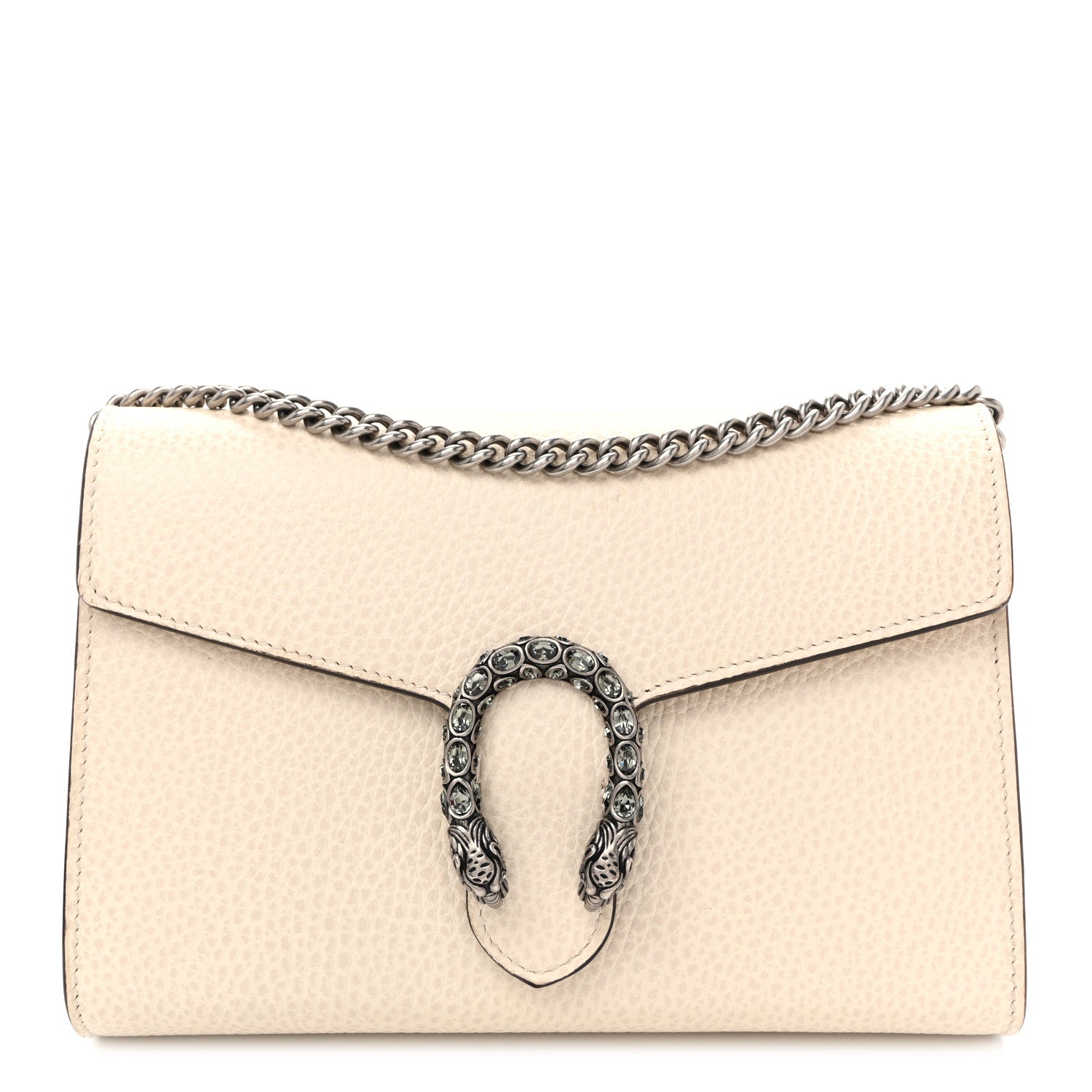 Gucci Dollar Calfskin Mini Dionysus Chain Wallet Mystic White 1 of 10