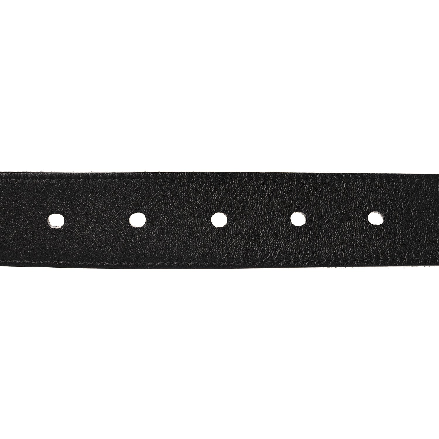 Saint Laurent Suede Monogram Square Buckle Belt 80 32 Black 3 of 7