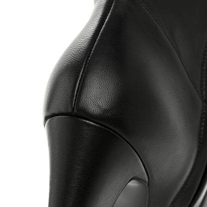 Chanel Lambskin High Boots 37 Black 9 of 11