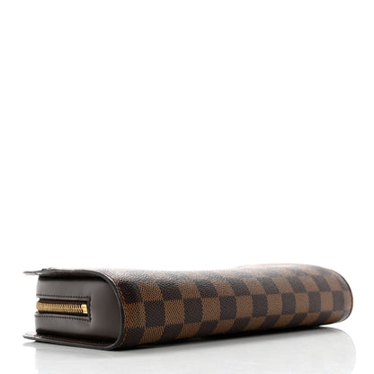 Louis Vuitton Damier Ebene Pochette Saint Louis Clutch 4 of 8
