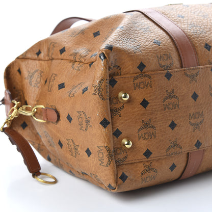 MCM Visetos Golf Duffle Bag Cognac 6 of 9