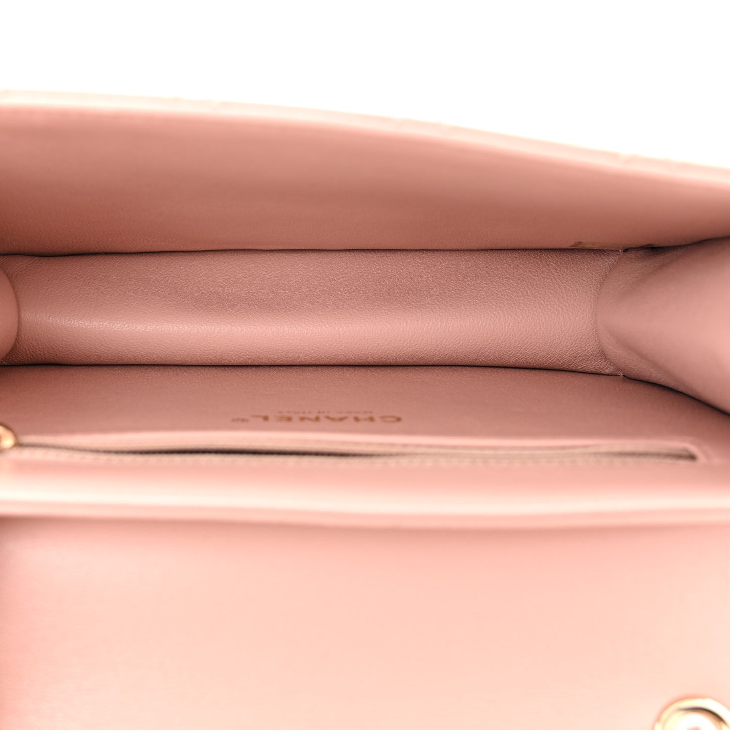 Sheepskin Quilted Mini Beauty Lock Flap Pink