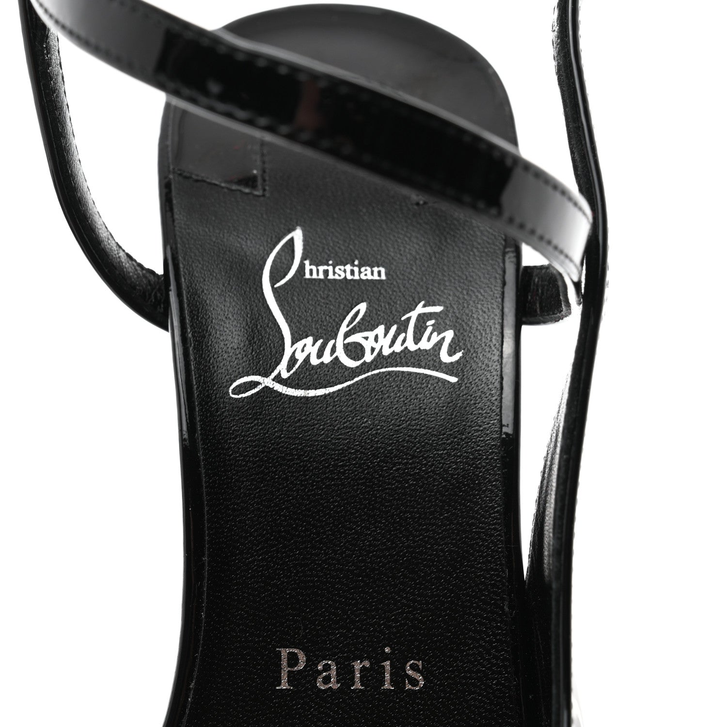 Christian Louboutin Patent Jenlove 100 Pumps 39.5 Black 6 of 8