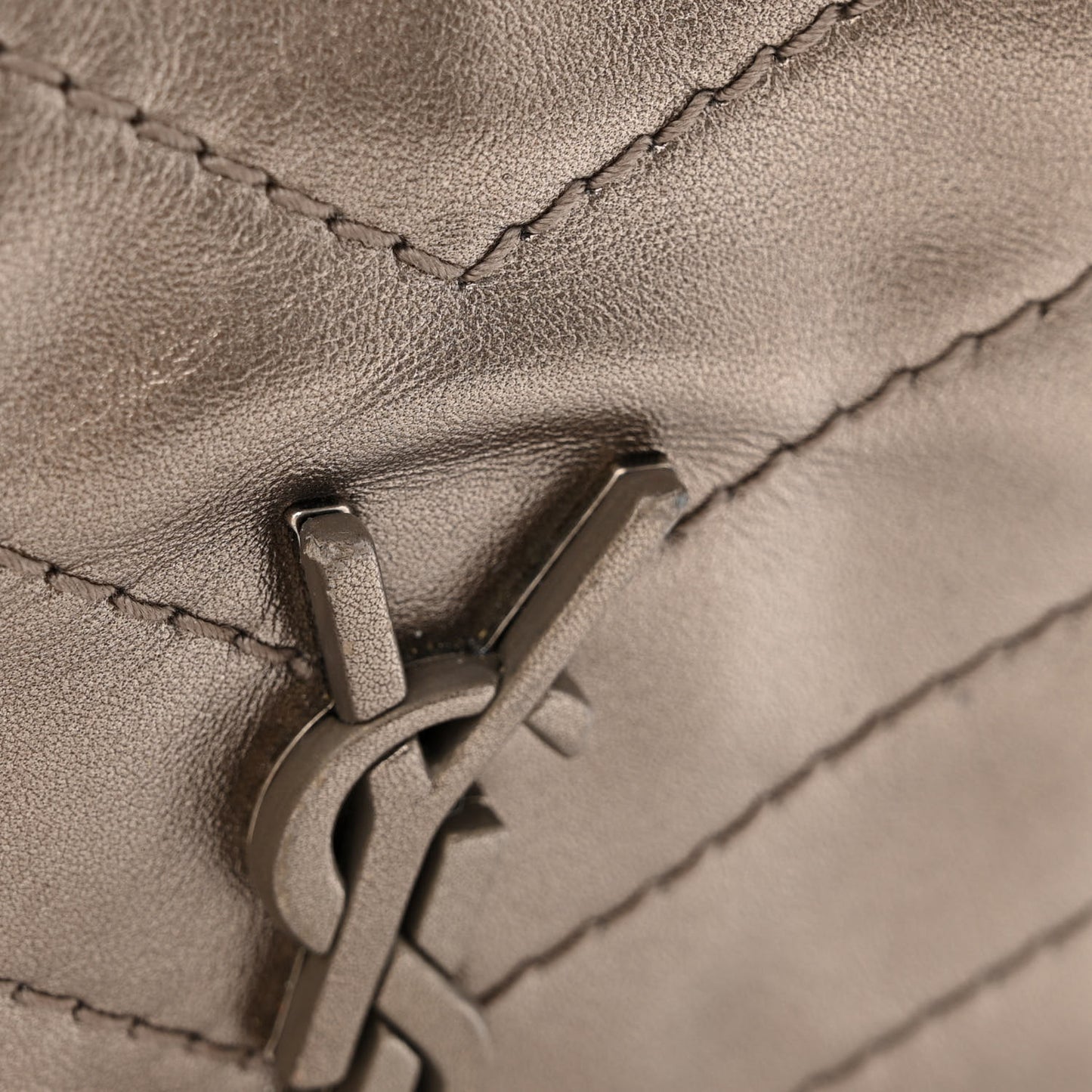 Metallic Calfskin Matelasse Monogram Niki Chain Wallet Platinum