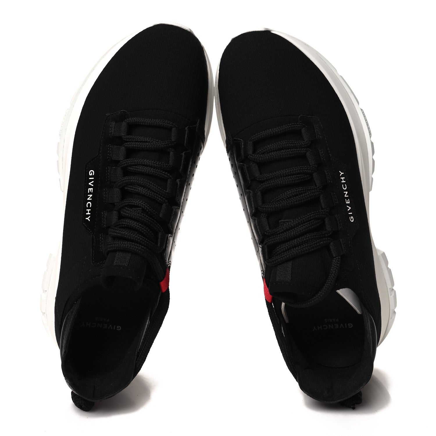 Givenchy Neoprene Calfskin Spectre Low Runners Sneakers 40 Black 2 of 8