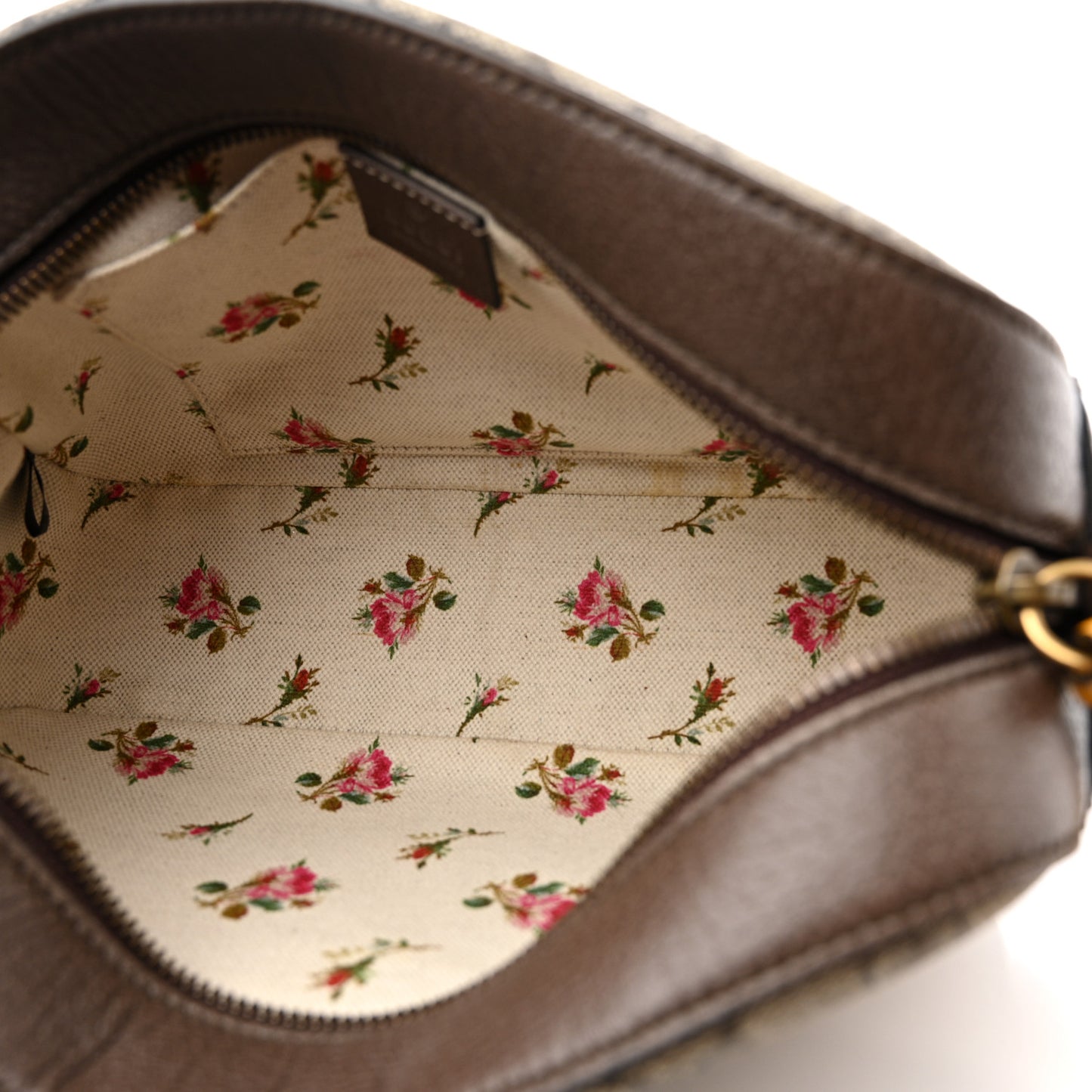 GG Supreme Monogram Web Neo Vintage Shoulder Bag Beige New Acero Crop