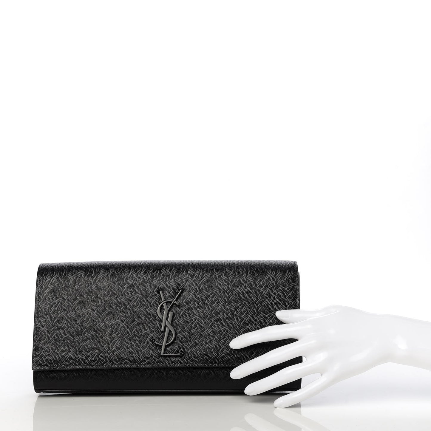 Grain De Poudre Monogram Cassandre Clutch Black