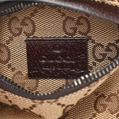 Gucci GG Monogram Double Pocket Belt Bag Dark Brown 6 of 11