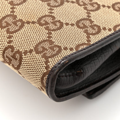 Gucci Monogram Bamboo Bar Clutch  Dark Brown 12 of 14