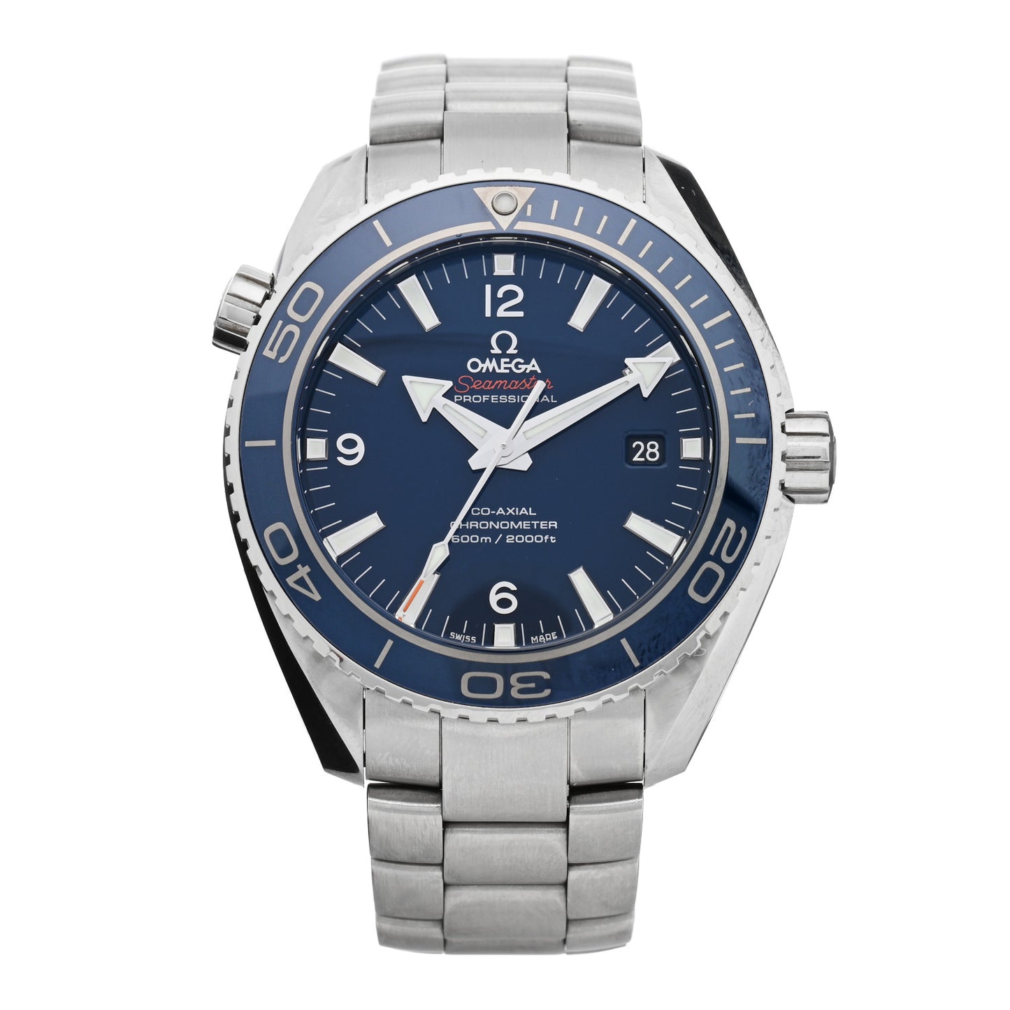Titanium 45mm Seamaster Automatic Watch Blue 232.90.46.21.03.001